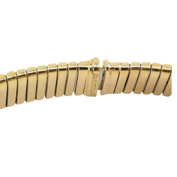 Bvlgari Bulgari Tubogas Necklace 18k Gold Steel