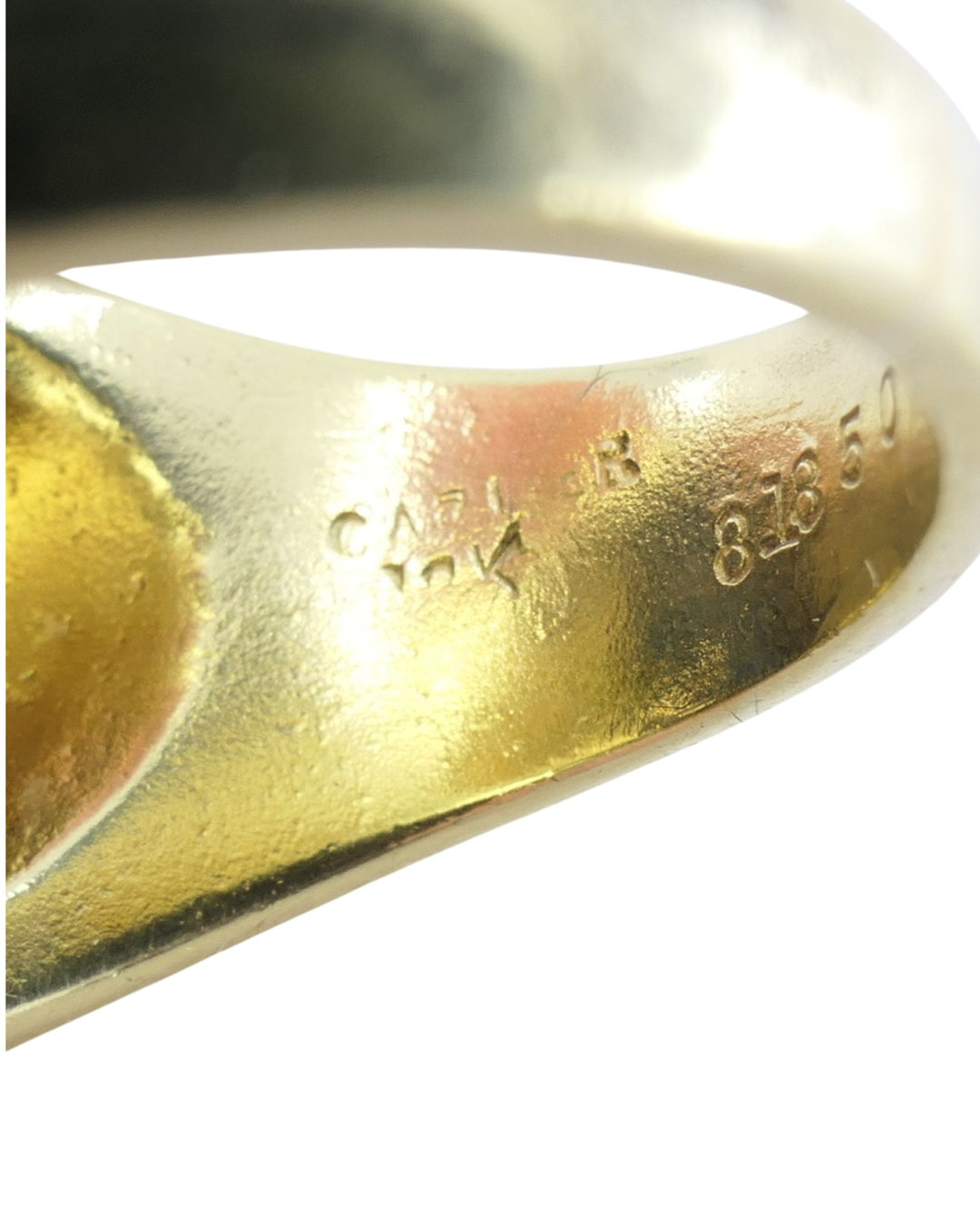 Cartier Ring 18k Gold Signet Ring Diamond Onyx