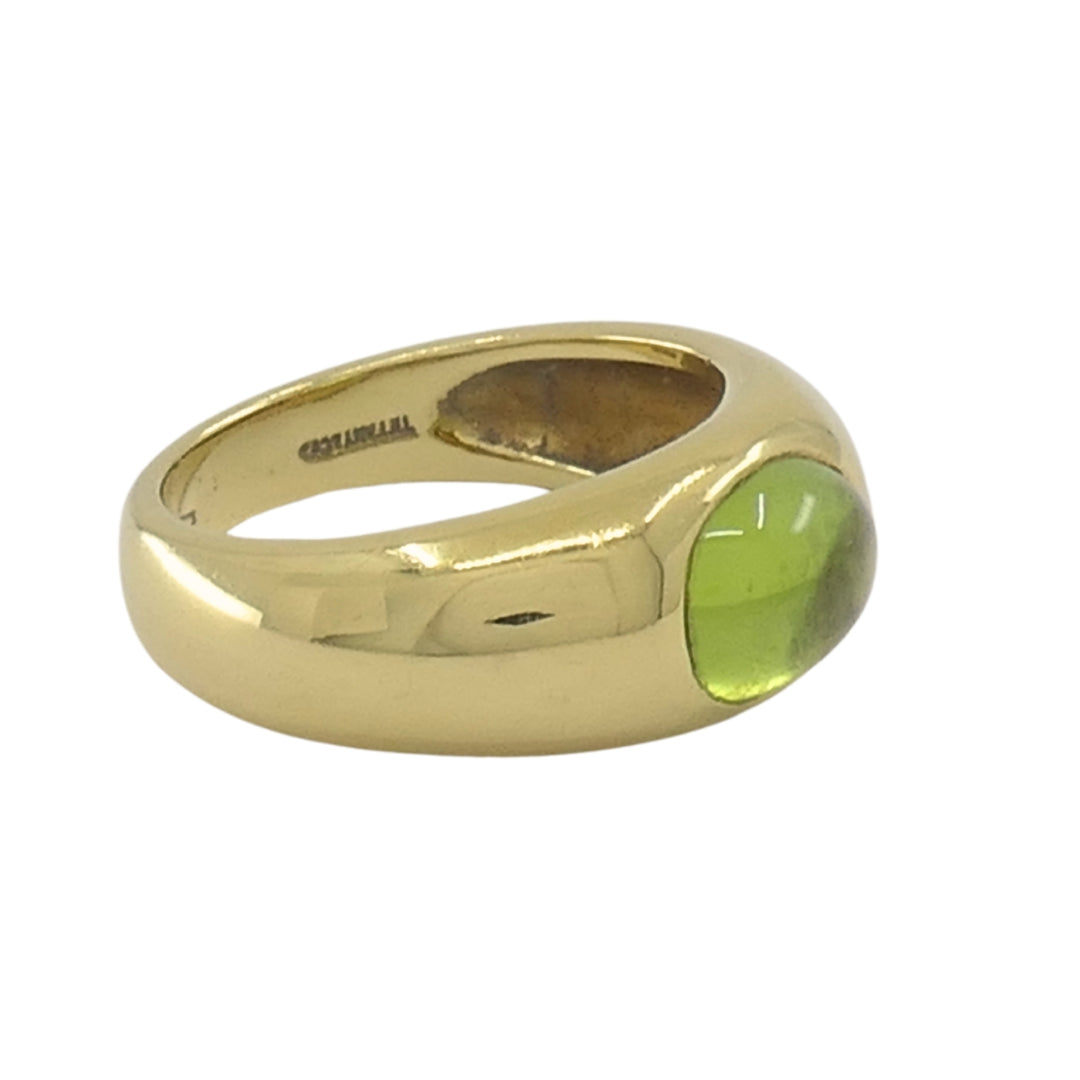Tiffany & Co. Ring Peridot 18k Gold Band Ring