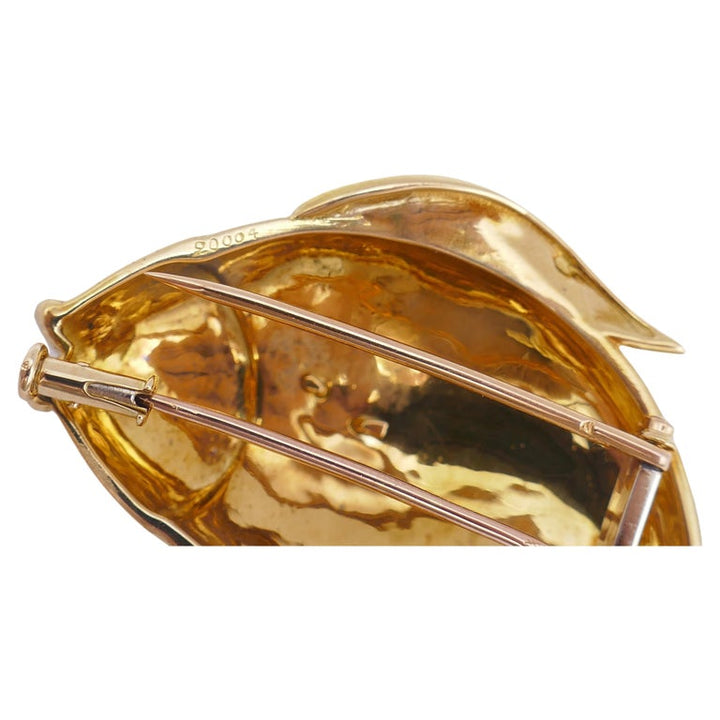 Boucheron Pendant Gold Brooch Fish