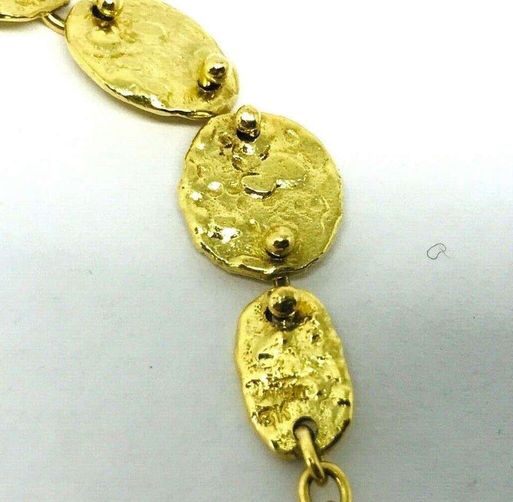 Jennifer Meyer Hammered 18k Yellow Gold Necklace