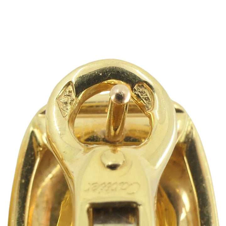 Vintage Cartier 18k Gold Nouvelle Vague Earrings