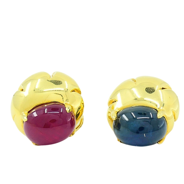 Seaman Schepps Earrings 18k Gold Gemstone