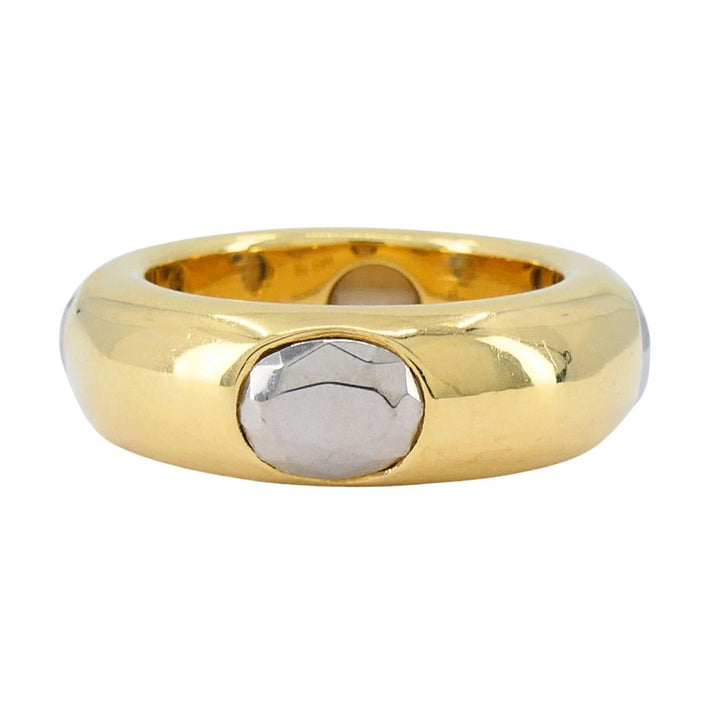 FRED Paris 18k Gold Hematite Vintage Band Ring