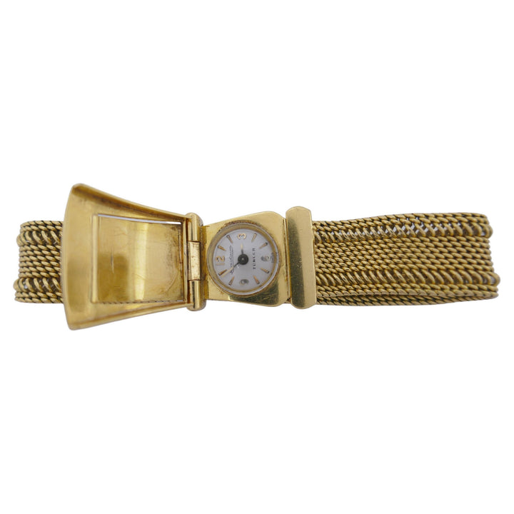 Vintage Jaeger-LeCoultre TŸrler Gold Mesh Wristwatch Bracelet