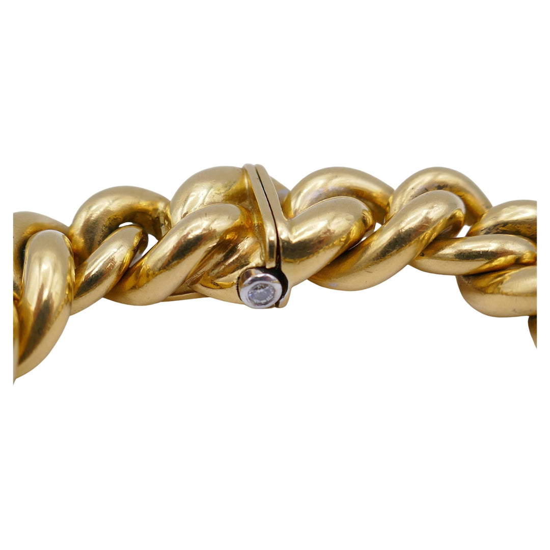 Vintage 18k Chain Link Bracelet