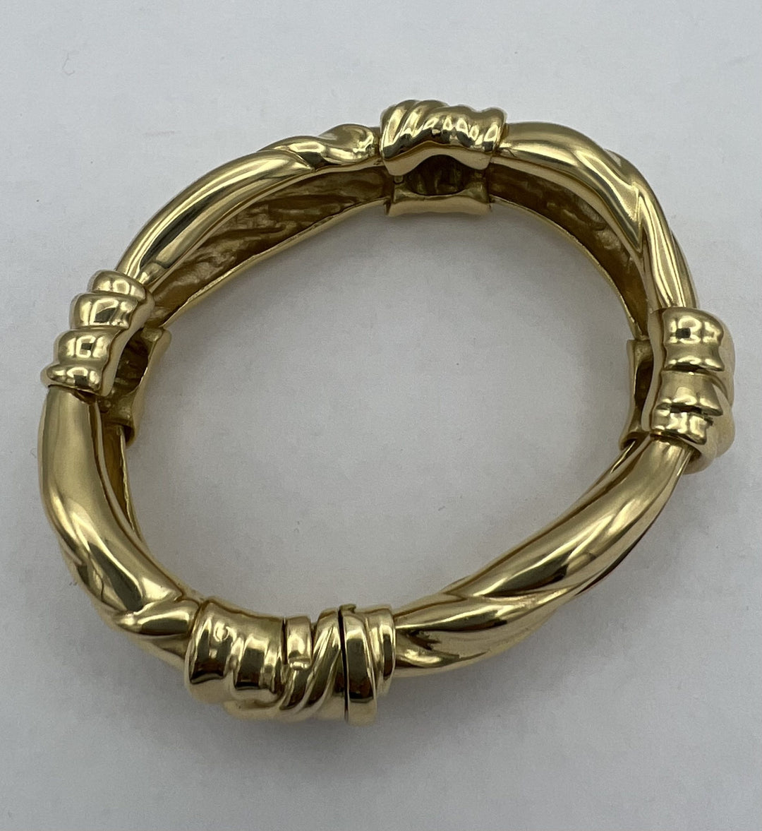 Angela Cummings Gold Bangle Bracelet circa 1984