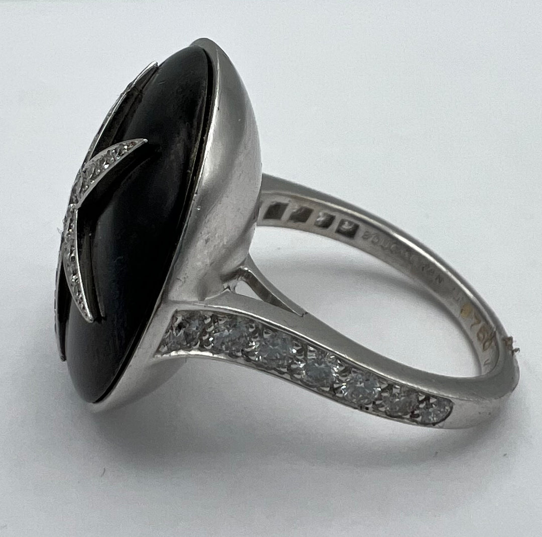 Boucheron Star Onyx Diamond Ring