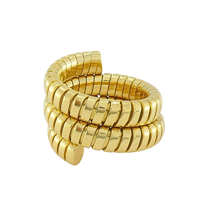 Bulgari Bvlgari Serpenti Tubogas 18k Gold Flexible Ring