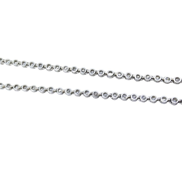 Art Deco Diamond Tennis Necklace Platinum Antique