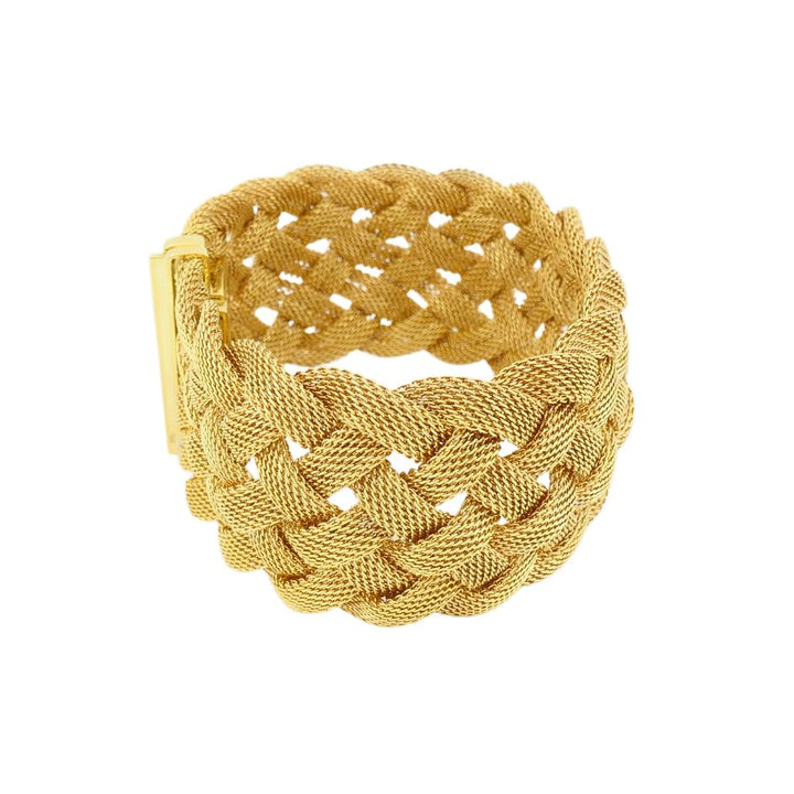 Vintage Tiffany & Co. 18k Gold Woven Mesh Braided Bracelet