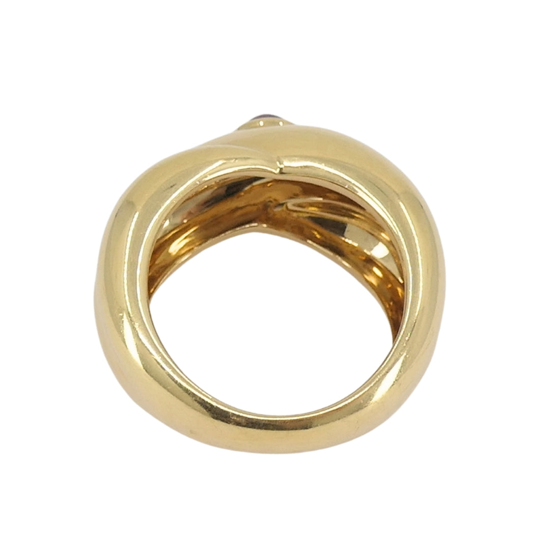 Vintage Cartier Ring 18k Gold Crossover Design