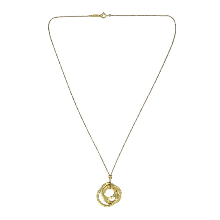 Tiffany & Co. 1837 Triple Interlocking Circles Pendant 18K Yellow Gold