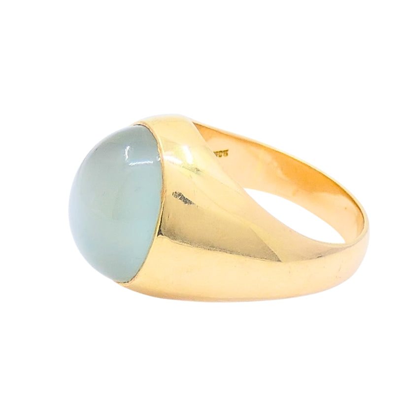 Vintage 14k Gold Moonstone Cabochon Ring