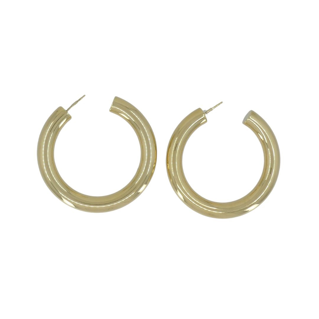 Faraone Mennella 18k Gold Barbella Hoops