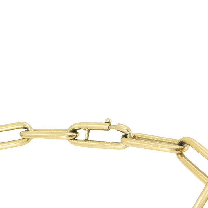 Vintage 14k Gold Paperclip Link Bracelet