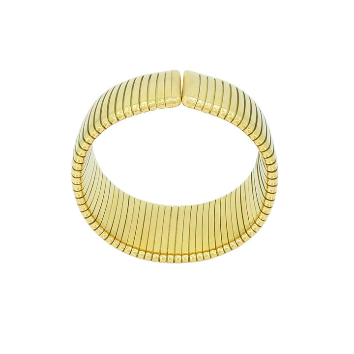 Vintage Carlo Weingrill 18k Gold Cuff Bracelet