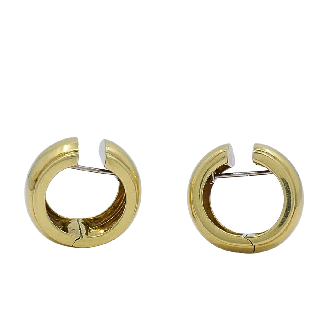 Tiffany & Co. 18k Gold Huggie Hoop Earrings