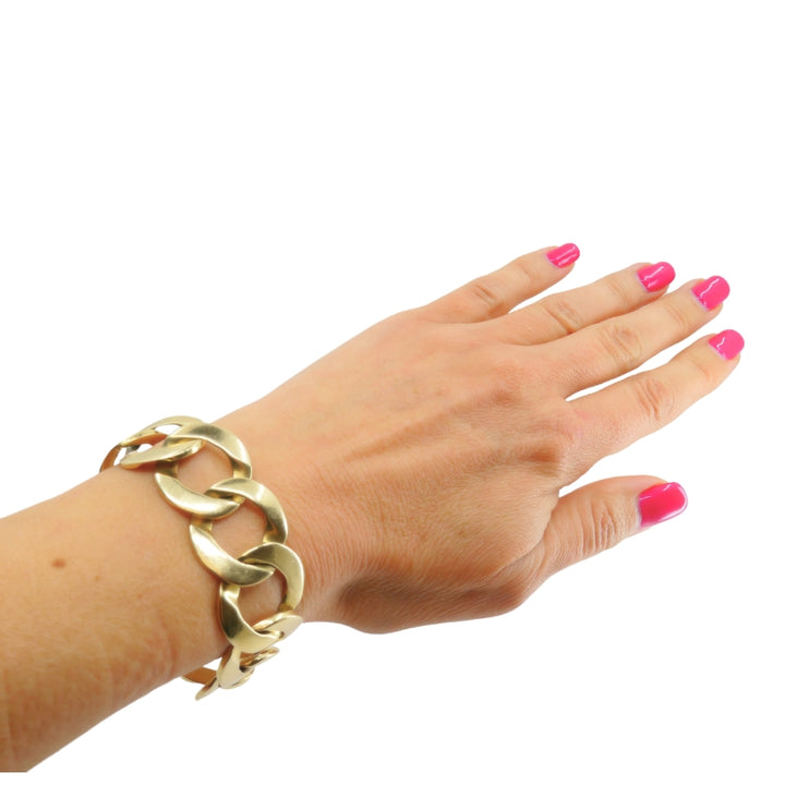 Vintage 14k Gold Curb Link Bracelet