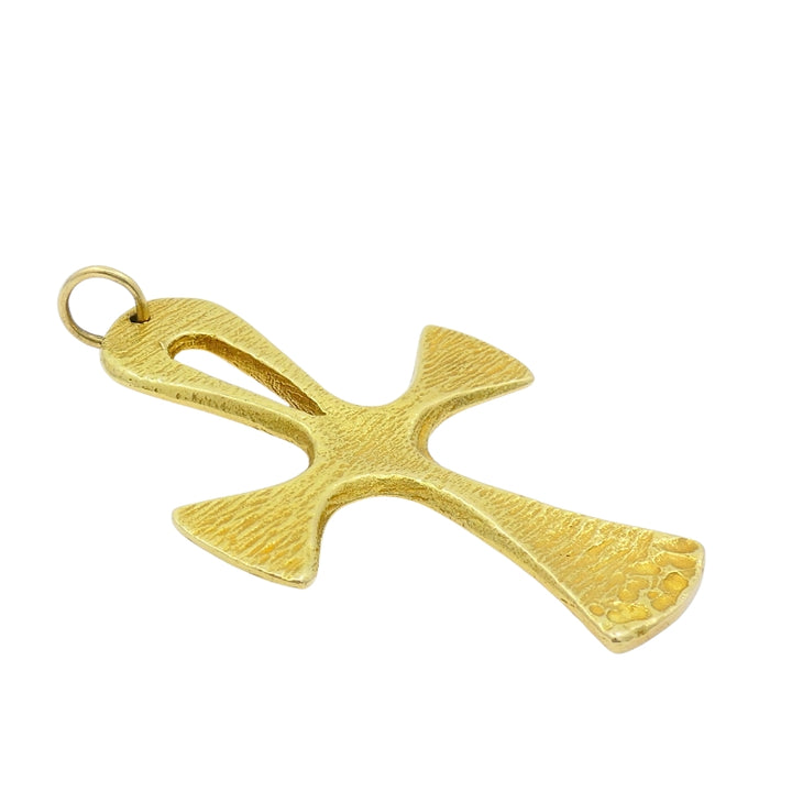 Pomellato 18k Yellow Gold Ankh Cross Pendant