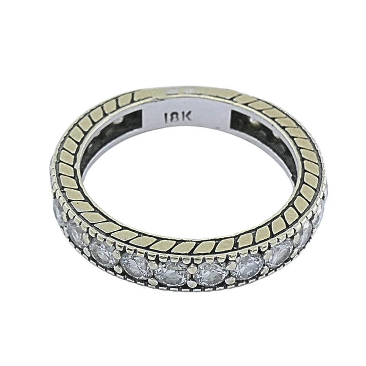 18k White Gold Diamond Eternity Band Ring