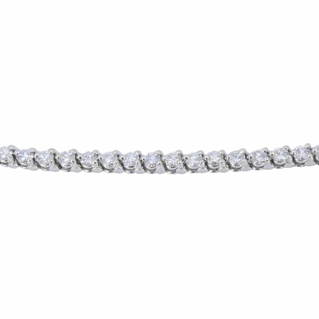 Vintage Cartier Platinum Diamond Tennis Bracelet