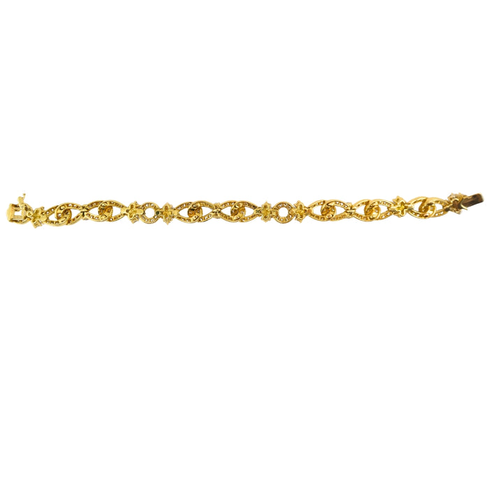 Van Cleef & Arpels 18k Gold Diamond Link Bracelet
