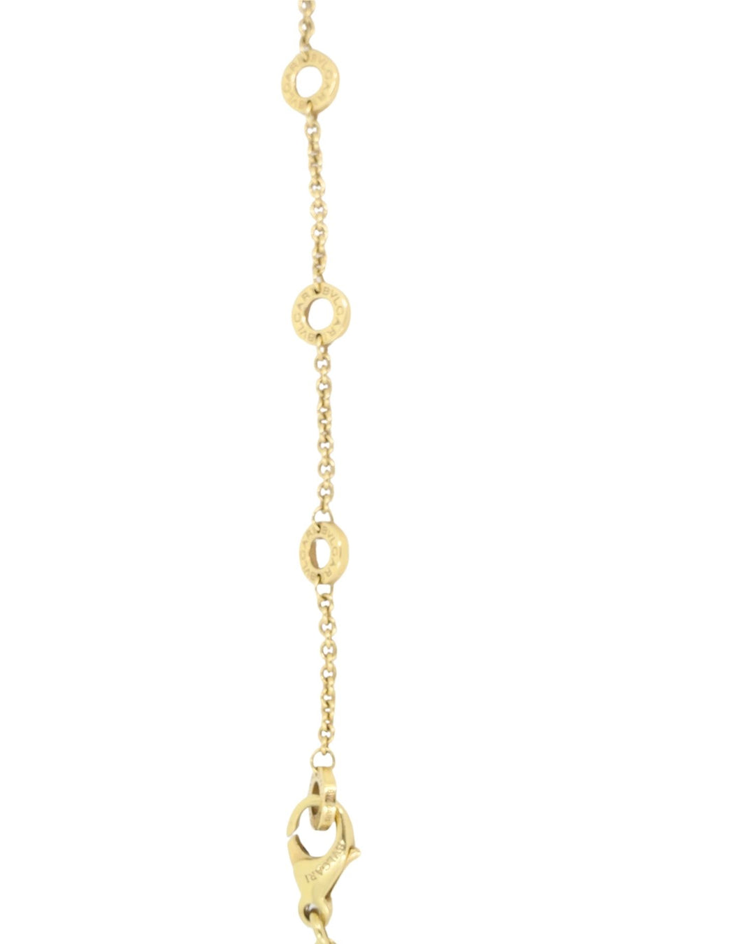 Bvlgari Bulgari Parentesi Pendant 18k Gold Chain Adjustable Length Necklace