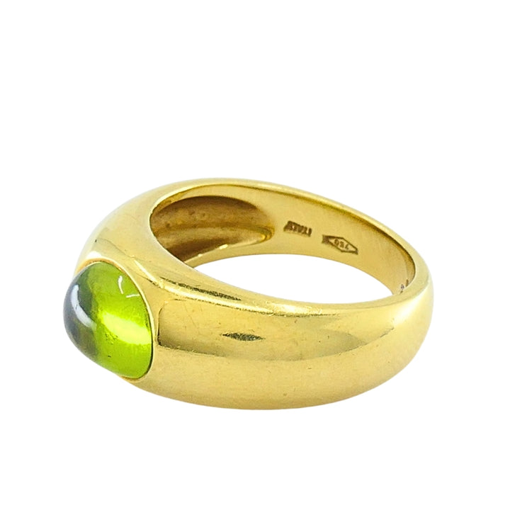 Tiffany & Co. 18K Gold  Peridot Cabochon Ring