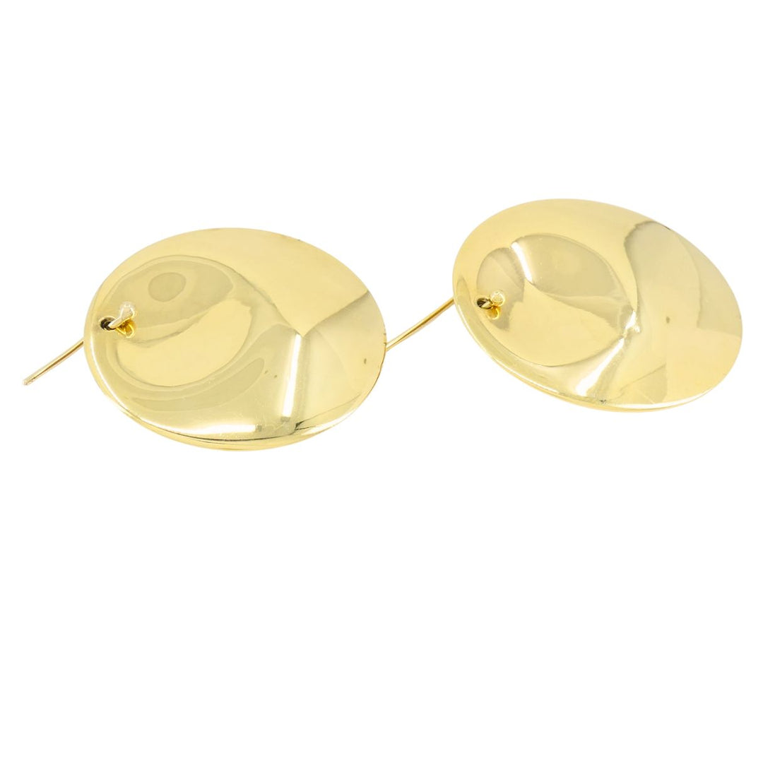 Tiffany & Co. Elsa Peretti 18k Gold Large Round Disc Earrings