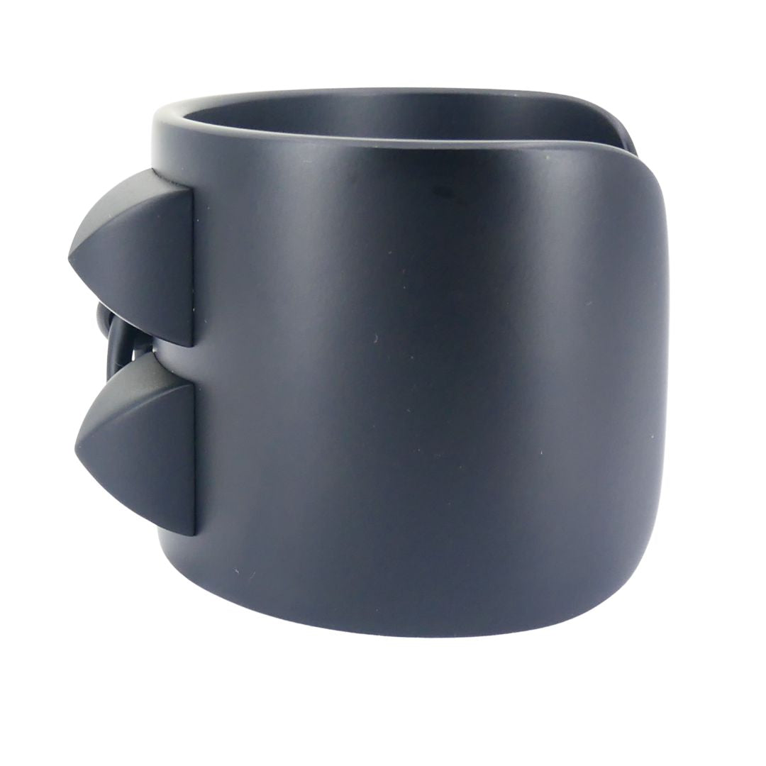 Hermes Collier de Chien Black Aluminium Sunset Cuff Bracelet