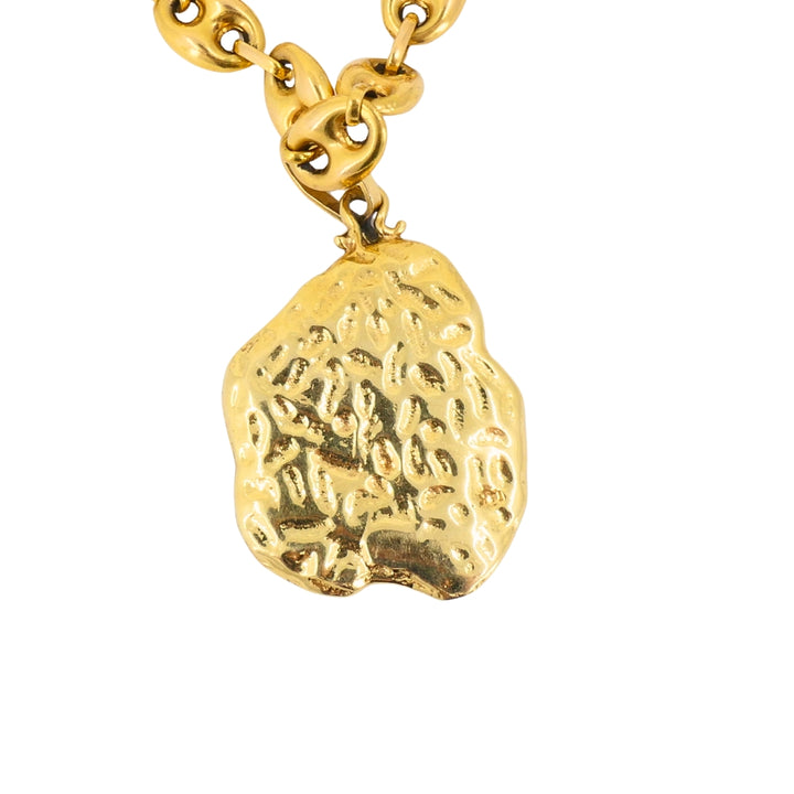Libra Pendant Mariner Link 14k Gold Necklace