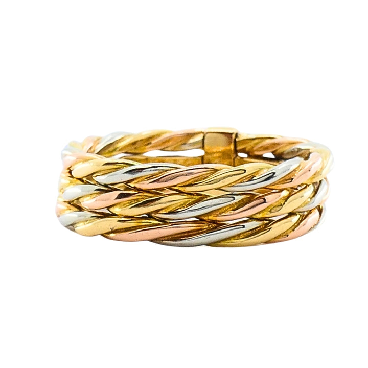 Cartier Les Must de Cartier 18k Gold Trinity Braided Ring