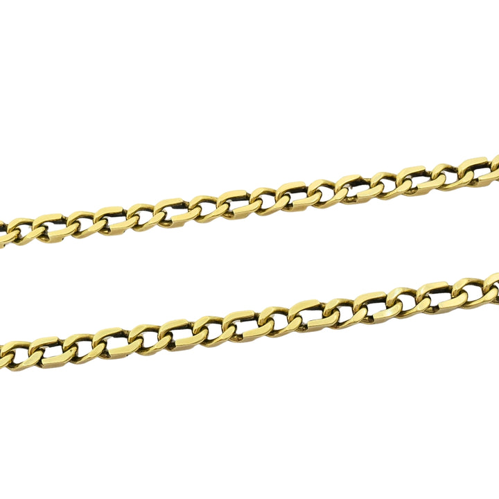 O.P. Orlandini for UnoAErre Vintage Italian 14k Gold Curb Link Chain Necklace