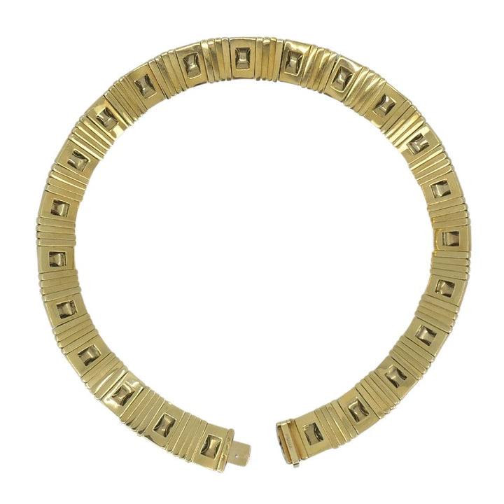 Vintage Bvlgari Bulgari 18k Gold Parentesi Necklace