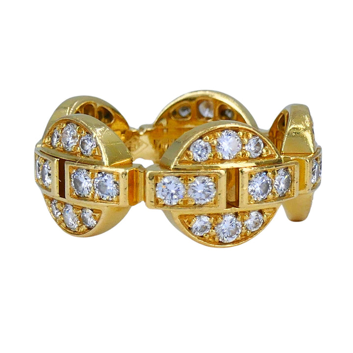 Cartier Maillon 18k Gold Diamond Band Ring