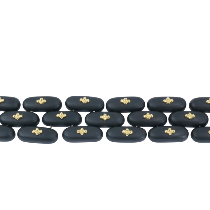 Vintage Angela Cummings Bracelet Gold Black Jade