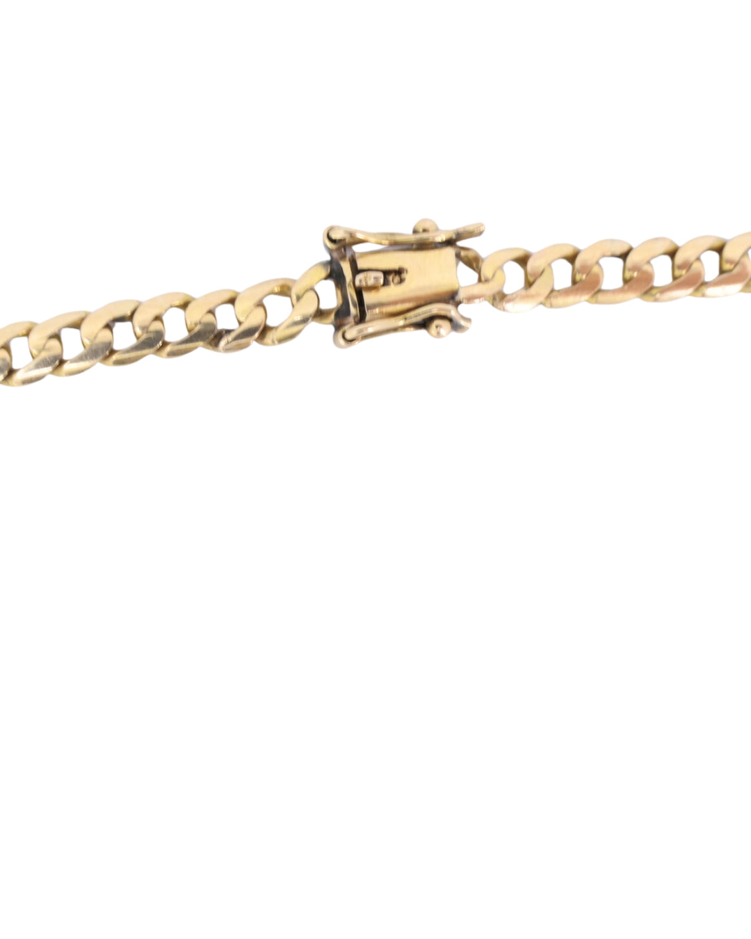 Vintage French 18k Gold Curb Link Chain Necklace
