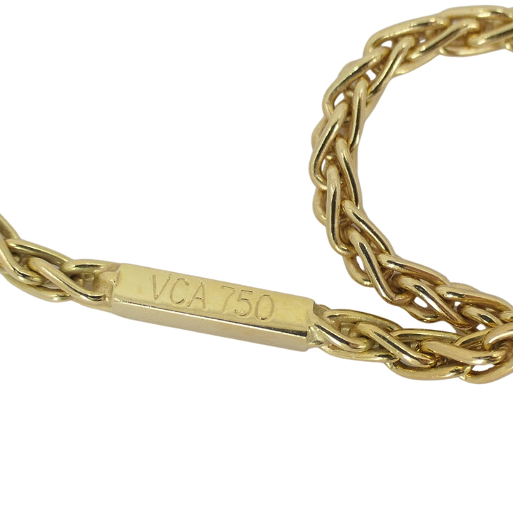 Van Cleef & Arpels Diamond Heart Pendant Necklace Gold Platinum Certificate of Authenticity