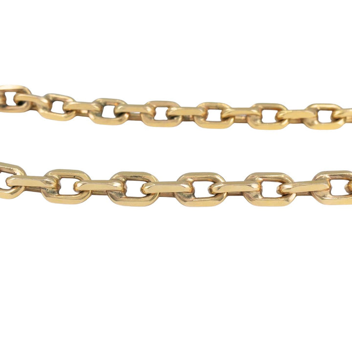 Vintage 18k Rose Gold Cable Link Chain Necklace