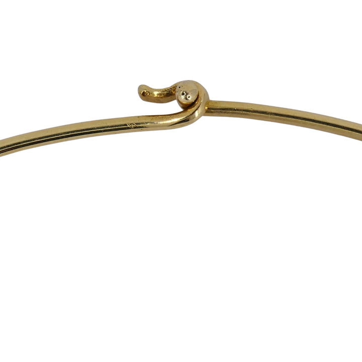 Vintage Pisces Pendant 18k Gold MOP 14k Gold Collar Necklace