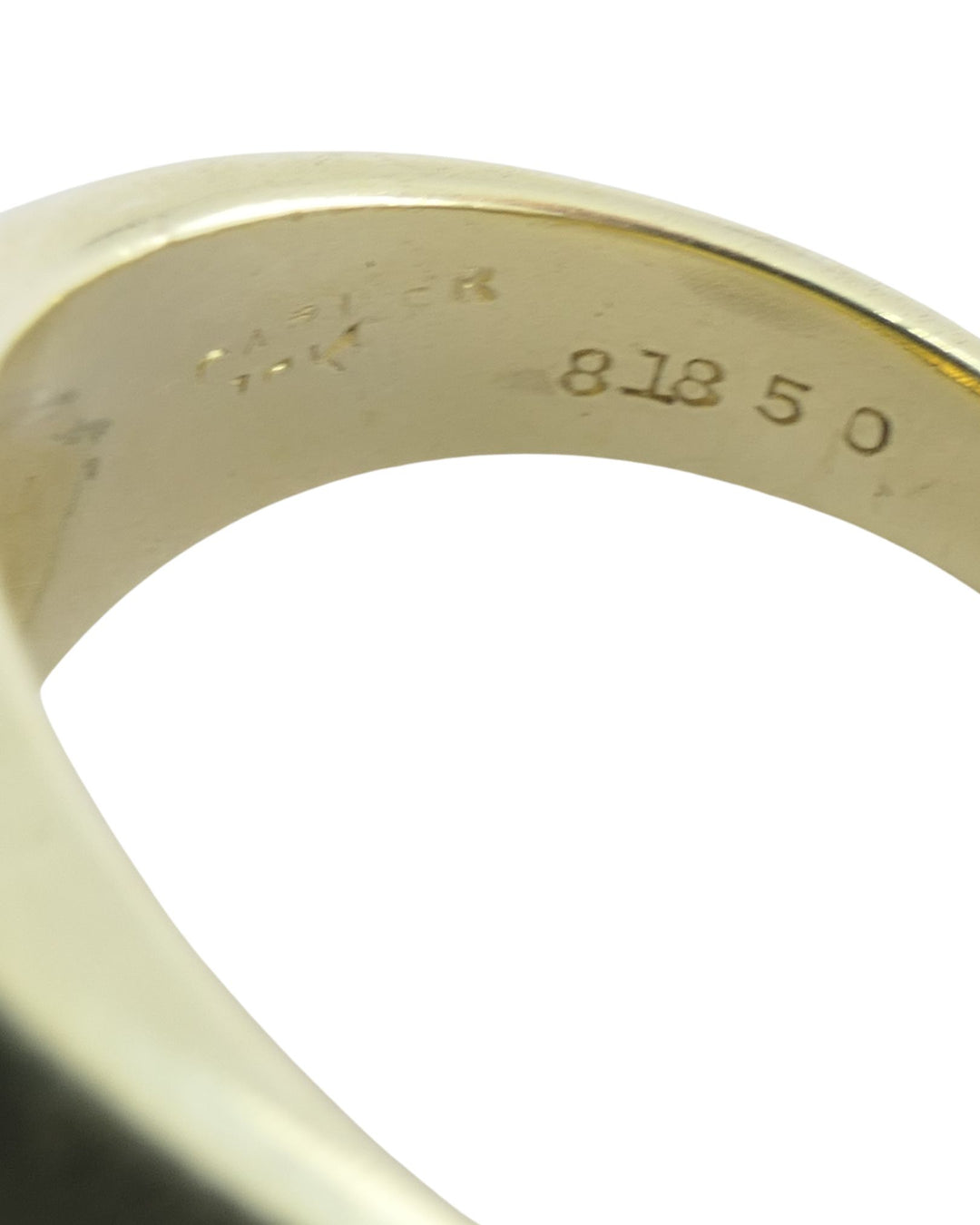 Cartier Ring 18k Gold Signet Ring Diamond Onyx