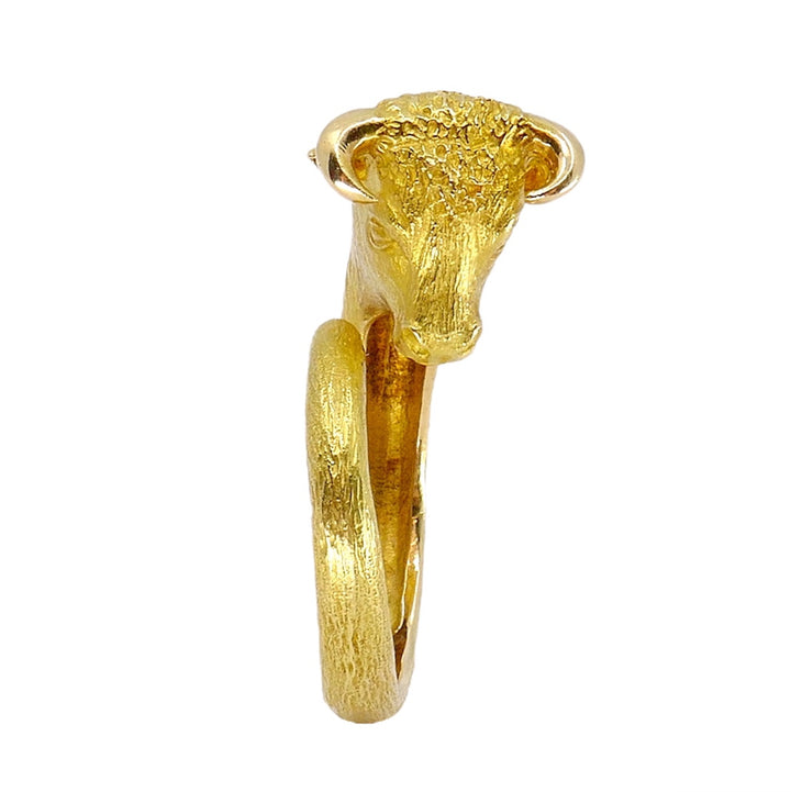 George L'Enfant for Cartier 18k Gold Taurus Bull Ring
