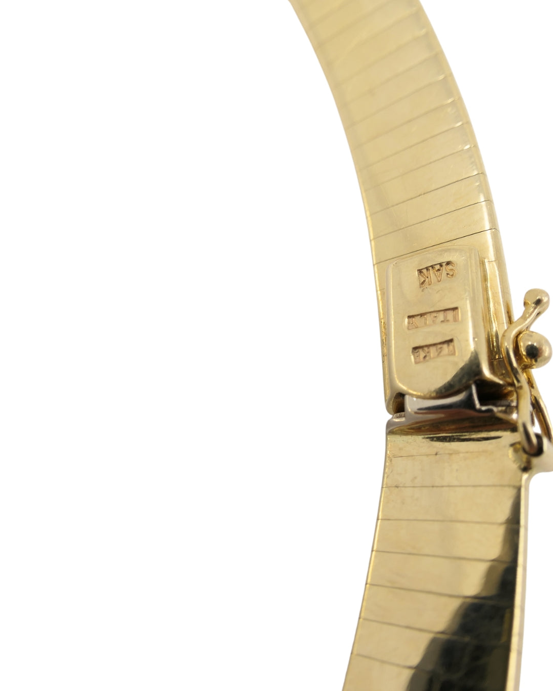 Italian Collar Necklace 14k Gold Estate Jewelry