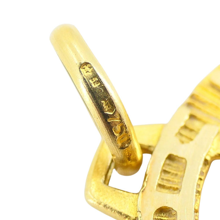 Vintage 18k Gold Aries Astrological Zodiac Pendant