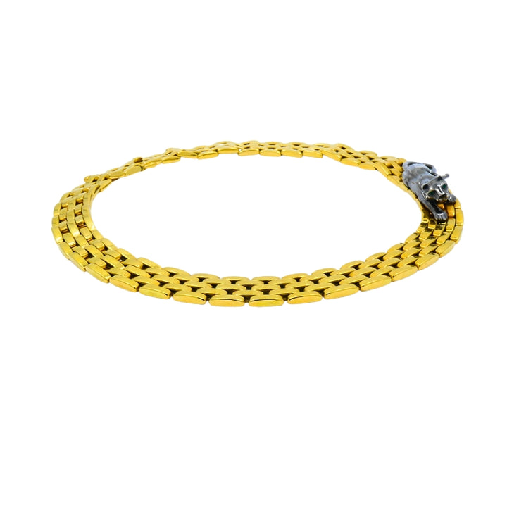 Vintage Cartier Panthere Necklace 18k Gold Estate Jewelry