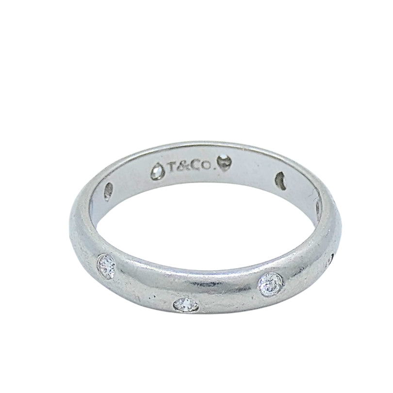 Tiffany & Co. Diamond Platinum Etoile Band Ring