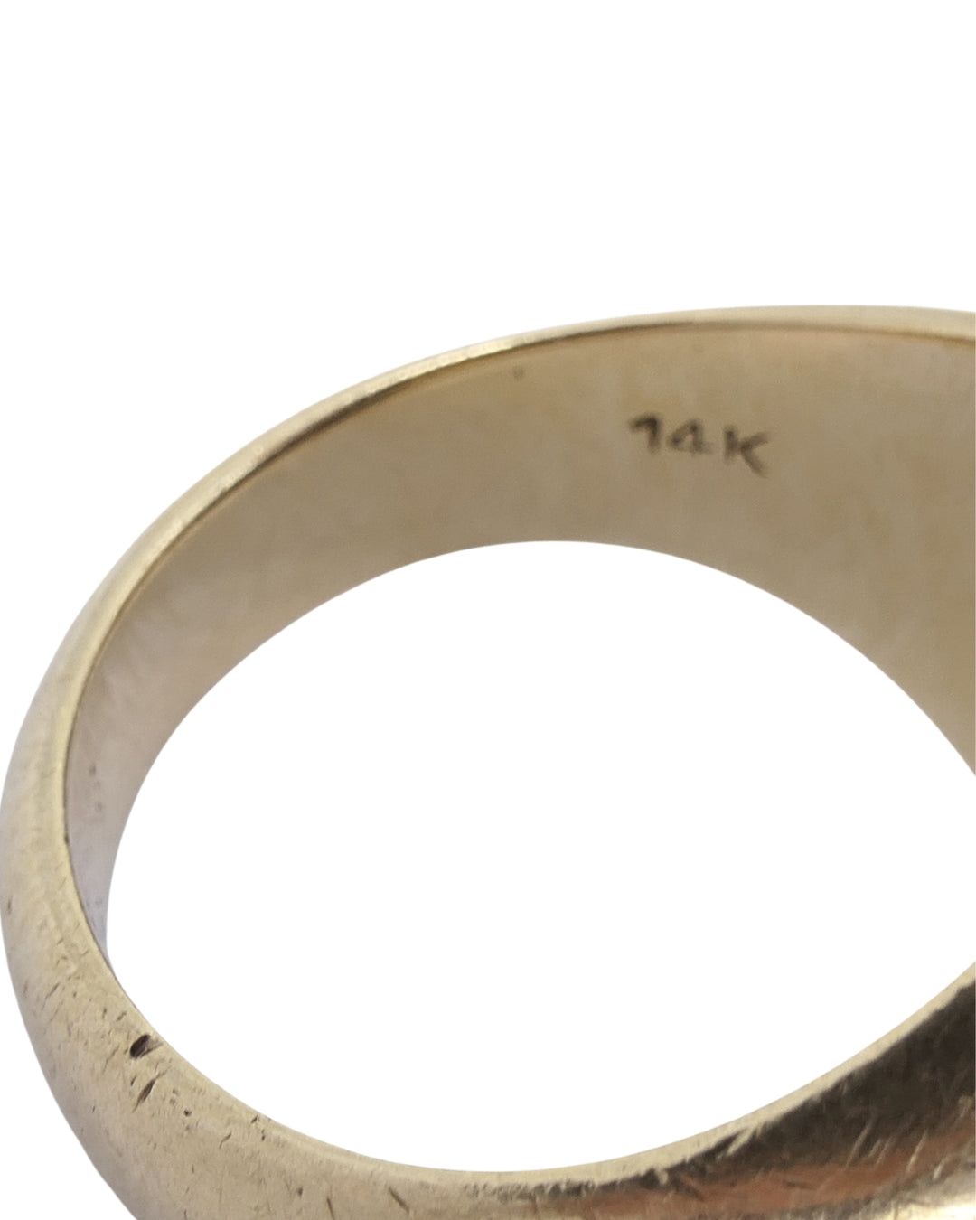 Tiffany & Co. 14k Gold Ring Carved Lapis Lazuli Vintage Signet Ring