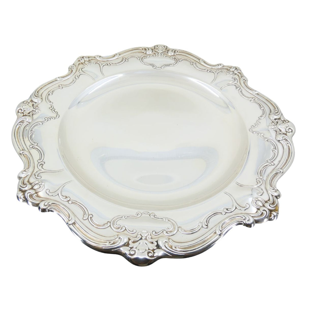 Vintage Gorham Chantilly Sterling Silver Pedestal Platter