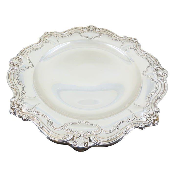 Vintage Gorham Chantilly Sterling Silver Pedestal Platter